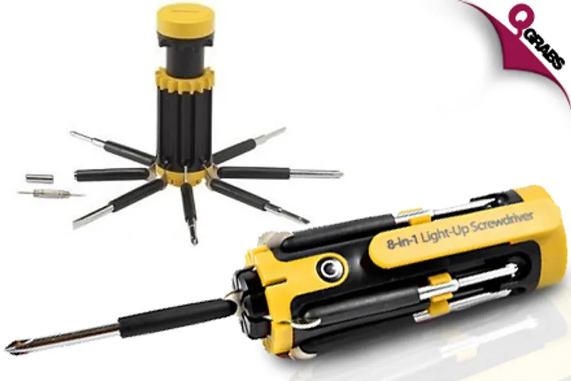 From QR39, Be Your Own Handy Man with an 8-in-1 Light Up Screwdriver! (Up to QR198 Value)